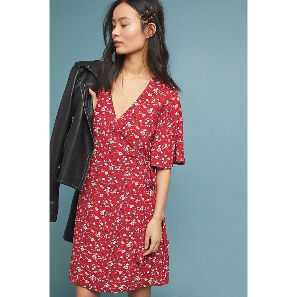 Sanctuary girl on fire floral wrap dress